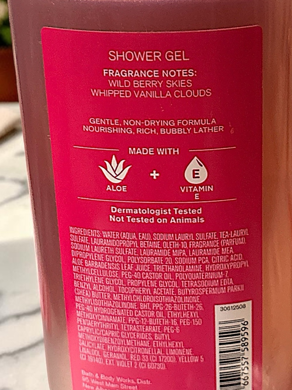 Bath & Body Works Pink and Purple Gradient Shower Gel - Picture 4 of 4